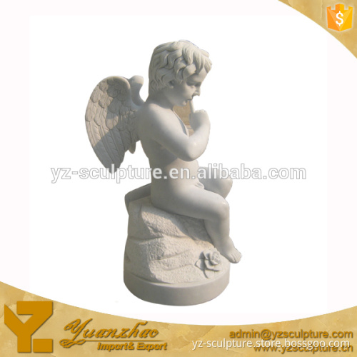 Marble Small Praying Angel Sculptures for home decoration